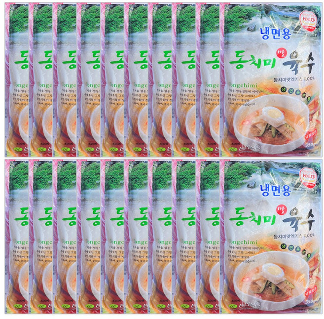 팔도맛쟁이 농민식품 동치미맛 냉면육수, 350g, 20개