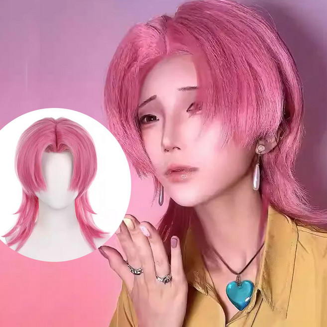 케이팝 댄스 가발 포니테일 영화 에니메이션 가발 할로윈 코스프레, 1개, 로맨스-one color