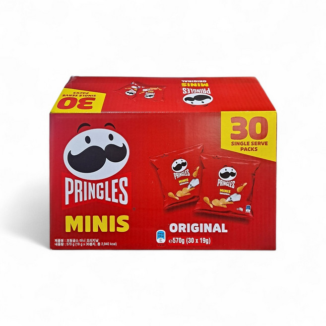 감자칩 개별포장 19g x 30 학교간식 감자과자 소포장, 30개