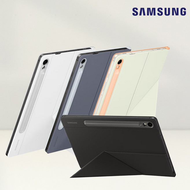 삼성전자 정품 갤럭시탭S10FE 탭S9 갤럭시탭S9 FE 탭S10라이트 호환 스마트 북커버 케이스 스탠딩 EF-BX710 N, 화이트  x EF-BX710PWEGKR, 1개