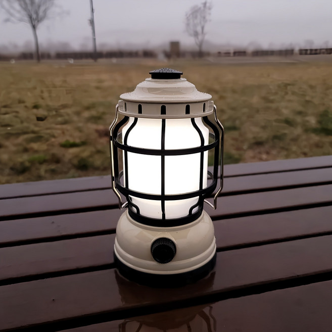 나스카피 클래식 LED 랜턴, 아이보리 + 화이트, 1개