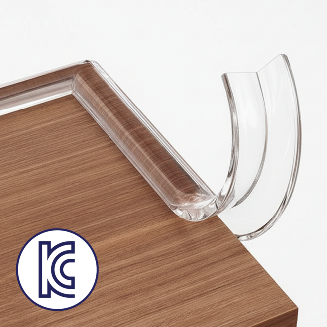 쥬팜 고급형 잘라쓰는 투명 모서리 보호대 2M 대용량, 투명색상, 1세트