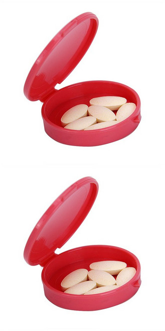 타파웨어 미니 알약 케이스, 2개