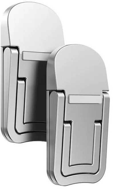 부착형 킥플립 노트북 거치대 쿨러 스탠드, 실버, 고급형, 1개