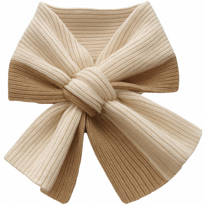 케이지비 니트 머플러 쁘띠 투톤 목도리