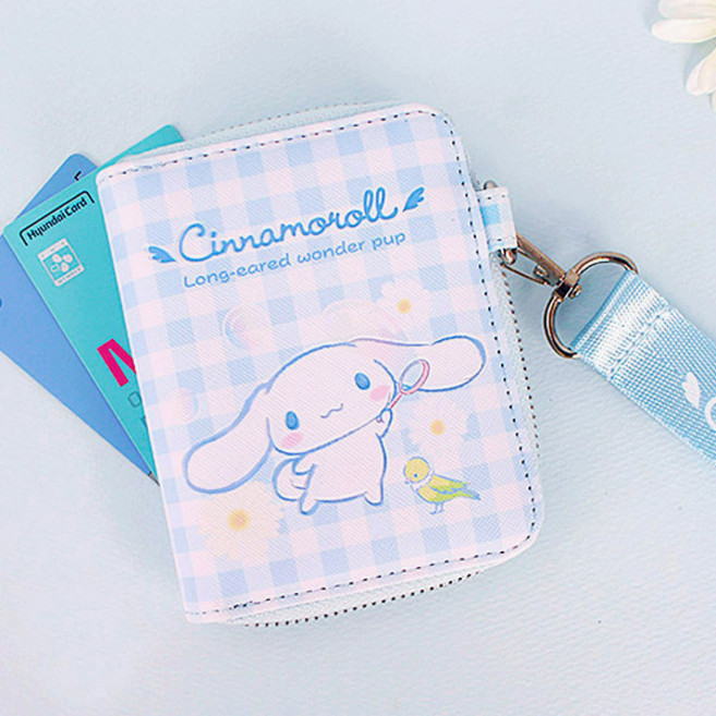 윙하우스 시나모롤 데이지 스트랩 지갑