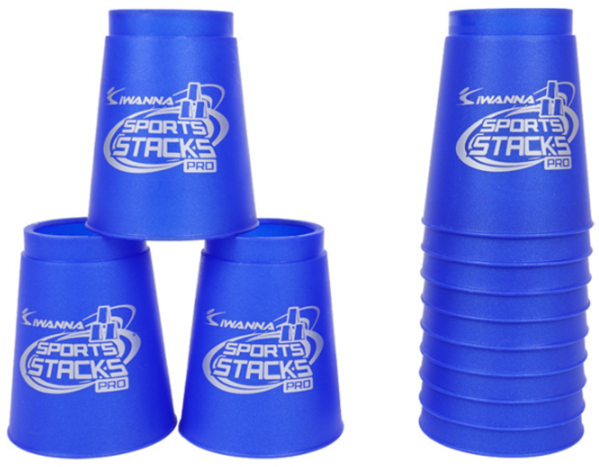 고등학교 집중력과 순발력을 기르는 컵쌓기 컵 12ea X 2개입 gcp*9723bl, IW 스태킹컵_블루, 2세트