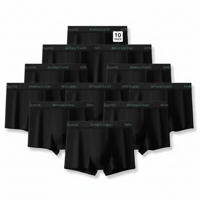 브리즈앤비 남성 드로즈 레터링 팬티 10종세트 슬림핏