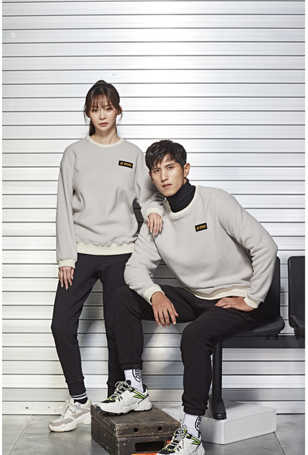 패기앤코 코트어드밴티지 남여공용 스포츠 기능성 플리스 맨투맨 등산 러닝 홈트 탁구 배드민턴 축구 볼링 헬스 웨어 플리스맨투맨 CMT-703