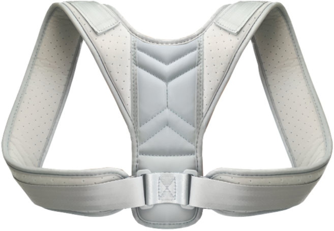 루시앤에밀리 바른 자세 교정밴드 거북목 말린 어깨 굽은등 교정기, 1개, 그레이