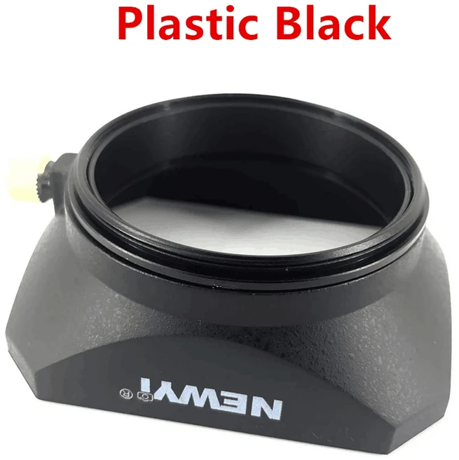 sony 호환 Fujifilm Olympus 미러리스 카메라 렌즈 DV 캠코더 용 사각 후드 37 40.5 52 mm, 04 Plastic Black, 03 39MM