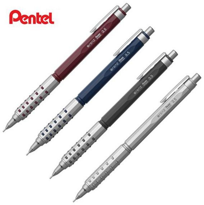 PenteL 펜텔 오렌즈 AT 듀얼그립타입 XPP2005 노크식 샤프 0.5mm, 실버(Z)