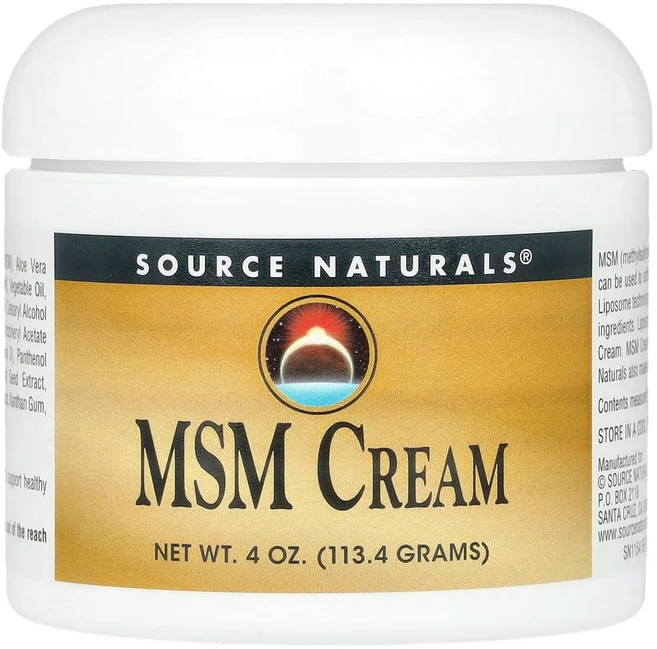 소스내추럴스 MSM 크림 4 온스 (113.4 그램), 113.4g, 1개 - 쿠팡