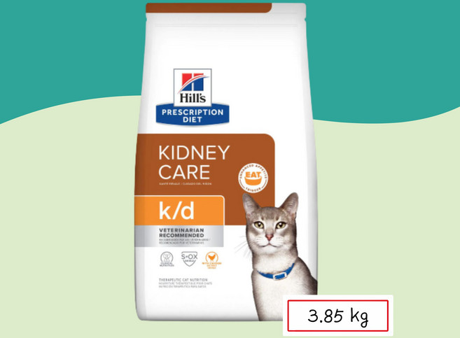 힐스 캣 k/d kd 1.81kg 3.85kg 프리스크립션 다이어트 Hills kidney care 고양이 신장질환 신부전 레날 처방사료, 닭, 1개