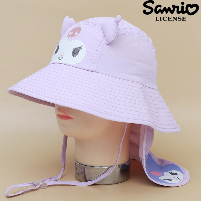 산리오 버킷햇 여아 어린이벙거지모자 수영모자 야외활동 캠핑모자