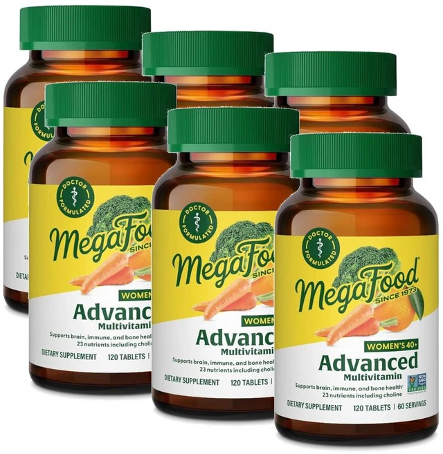 메가푸드 40세이상 여성용 어드밴스 멀티비타민 MegaFood Women 40+ Multivitamin, 6개, 120정 - 쿠팡