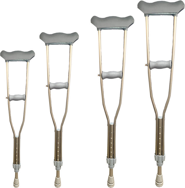 GU 구일 국산 의료용 목발 고무 클러치 알루미늄 다리1pcs, 1개