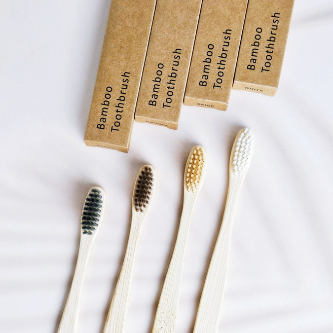 아이밀리 대나무 칫솔 나무 부드러운 미세모, 브라운, 1개입, 1개