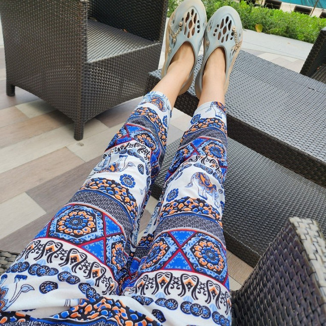 여행 동남아 휴양지 패션 코끼리바지 바캉스 통바지