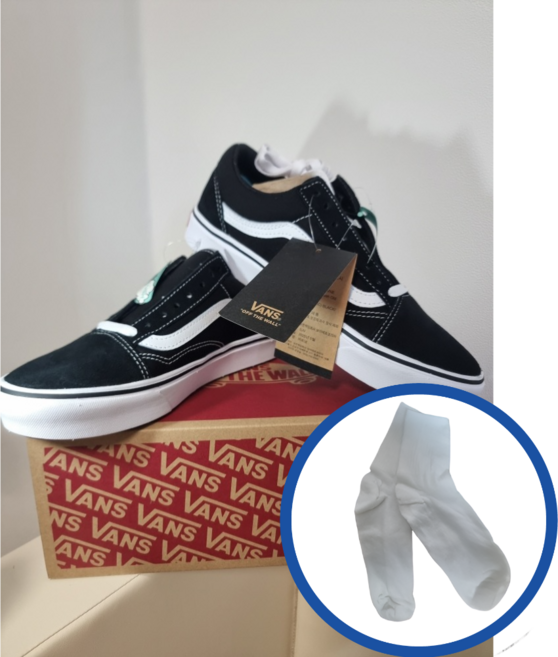 반스 컴피 쿠시 올드 스쿨 단화 블랙 국내 정품 스니커즈 250 양말 증정 VN0A3WMAVNE1