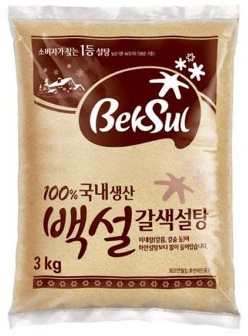 백설황설탕3kg _ 69649EA, 3kg, 1개