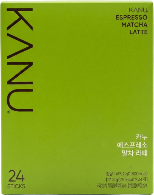 카누 에스프레소 말차 라떼 커피믹스, 17.3g, 24개입, 1개