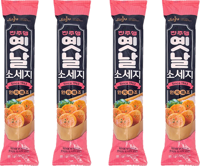 진주햄 홈소세지1kg x 4개 / 분홍 옛날 소세지 소시지, 1kg