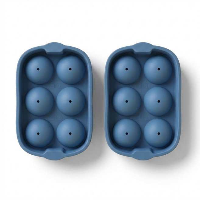 루리코리아 국산 아이스볼 얼음 틀 하이볼 위스키 그레이, 블루, 2개