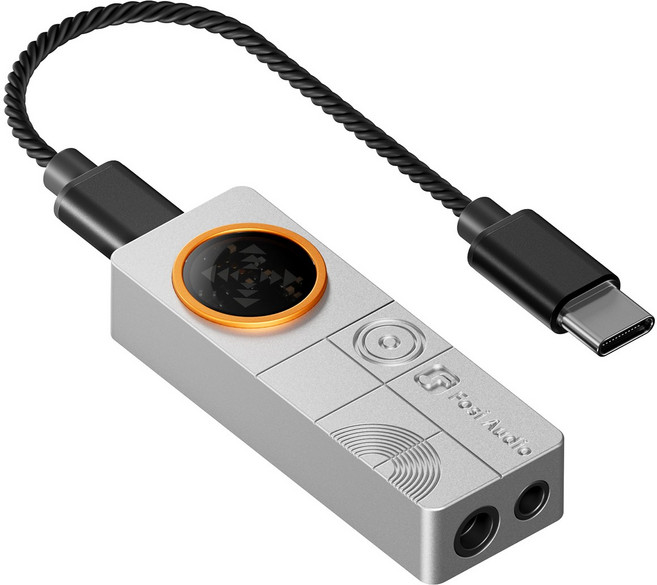 FosiAudio DS3 휴대용 하이파이 디코딩 이어앰프 소형 테일 게이밍 사운드 카드 오디오 앰프, 화이트