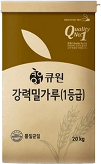 큐원 강력 밀가루, 20kg, 1개