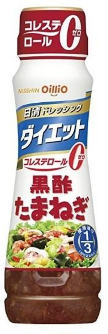 Nisshin 닛신 오일리오 흑초 양파 저설탕 드레싱, 12개, 185ml