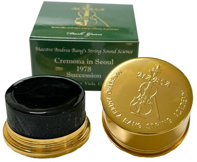 안드레아 맙사 송진-다크 그린 레드 골드 허니 타르티니-바이올린 비올라 첼로 ROSIN, 1개, 다크그린