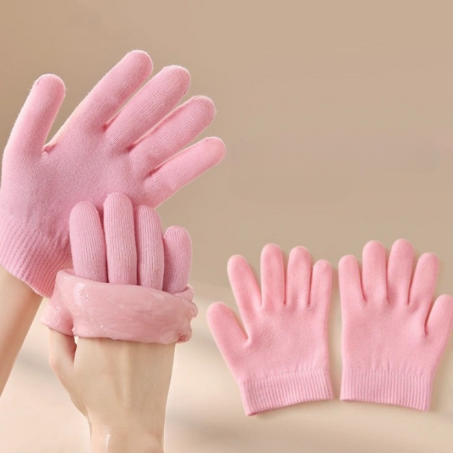 보습 장갑 핸드케어 손건조 각질 촉촉한 손관리, 2세트, 핑크