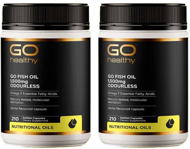 고헬씨 고 피쉬오일 Go Healthy Go Fish Oil, 2개, 230정