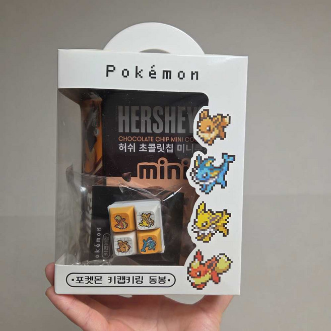 CU 포켓몬 이브이키캡키링 초콜릿 세트, 1개