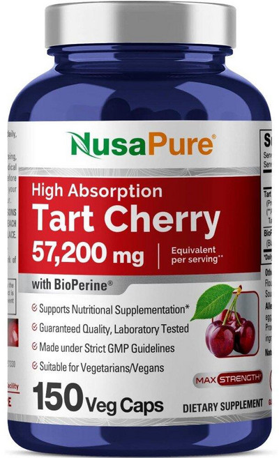 NusaPure 누사퓨어 타트체리 추출분말 57 200mg 150정, 1개, 1개