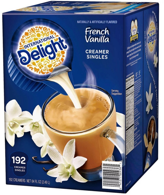 인터내셔널 딜라이트 프렌치 바닐라 크리머싱글 192개, 192개입, 1개, 13ml