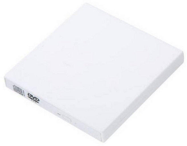 外接式光碟機 輕巧便攜 高速讀寫 即插即用 支援多種格式, 1個, 3049白