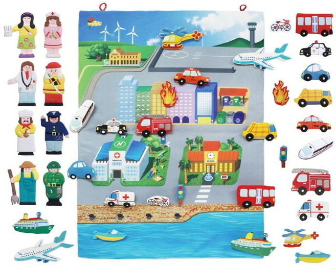 18114-P 차트 우리동네 교통수단 (손가락 직업 무료), 상세페이지 참조, 본상품선택, 1개