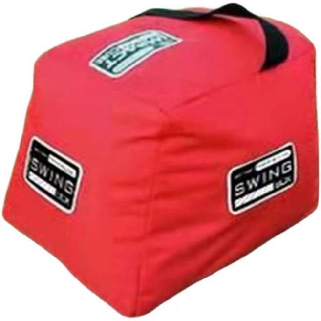 골프타격백 스윙연습 연습 방수소재 골프연습 스윙타겟연습 암픽스 백스윙템포 용품, 레드 패딩리스 타격가방, 1개