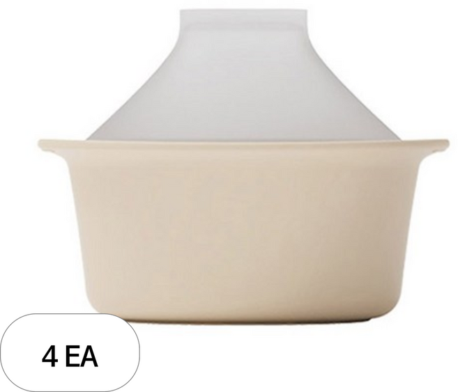 모윰 실리콘 이유식 타진 찜기 Small, 단품, 4개, 오트밀