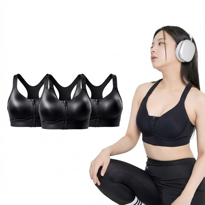 아이픽 여성 스포츠브라 큰컵 브라 3매