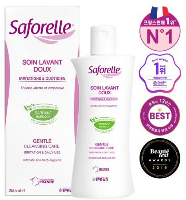 사포렐 여성청결제 젠틀 클렌징케어(젤타입), 250ml, 1개