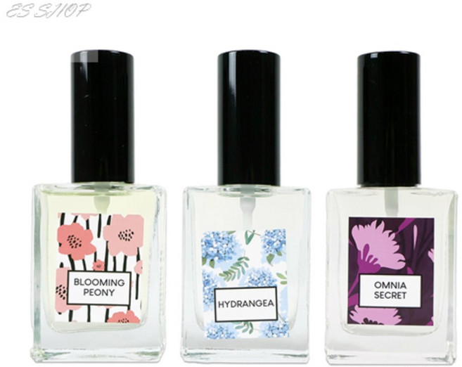 이에스샾 더허브샵 오드퍼퓸 30ml 향수 휴대용 퍼퓸 블루밍피오니, 옴니아시크릿, 1