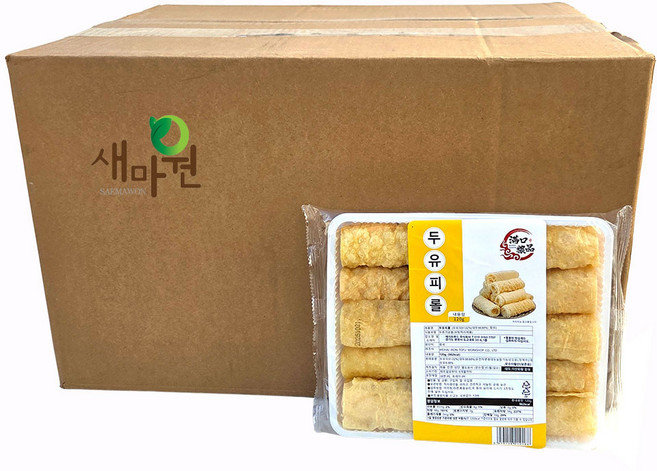 새마원 두유피 롤 두부피 유부 튀김 마라탕 마라상궈 훠거 샤브샤브 사리, 32개, 120g