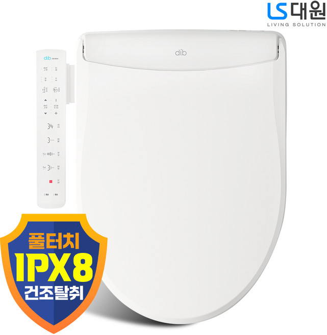 대원 순간온수 10단수압 풀터치 직수비데 IPX8 터보건조 탈취 비데 DIB-B850, 고객직접설치