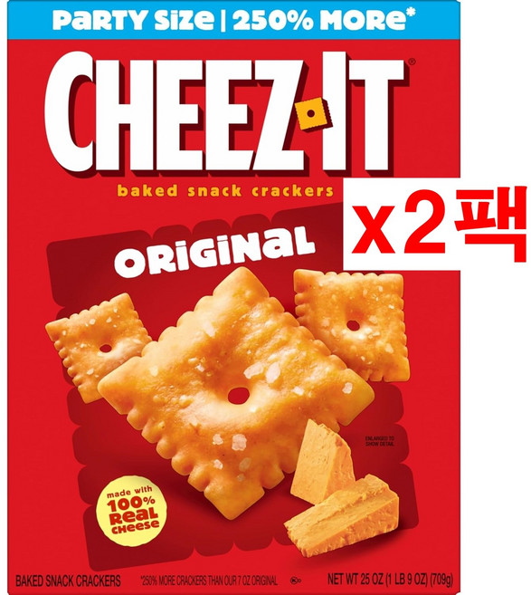 치즈잇 오리지널, 709g, 2개