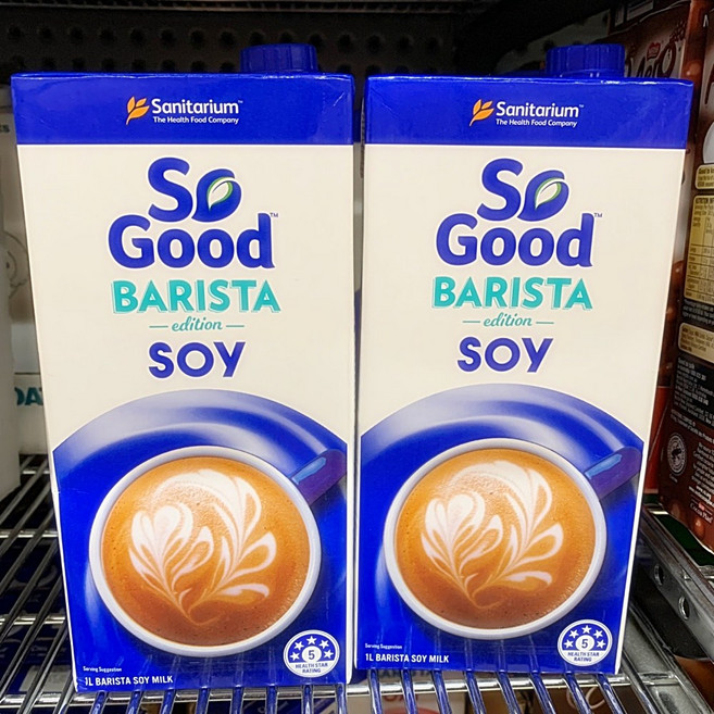 새니테리움 쏘 굿 바리스타 소이 밀크 1Lx2개 Sanitarium So Good Barista Soy Milk, 1L