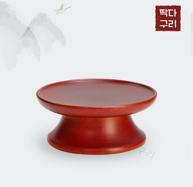 딱다구리 물푸레나무 원목제기 접시, 3호 중접시, 1개