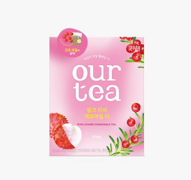 쟈뎅 아워티 핑크리치 캐모마일티 8P, 1개, 8개입, 22g